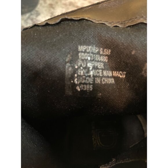 New Direction Womens Ankle Boots 6.5 Black Ultra Suede Low Block Heel Goth - Picture 4 of 8